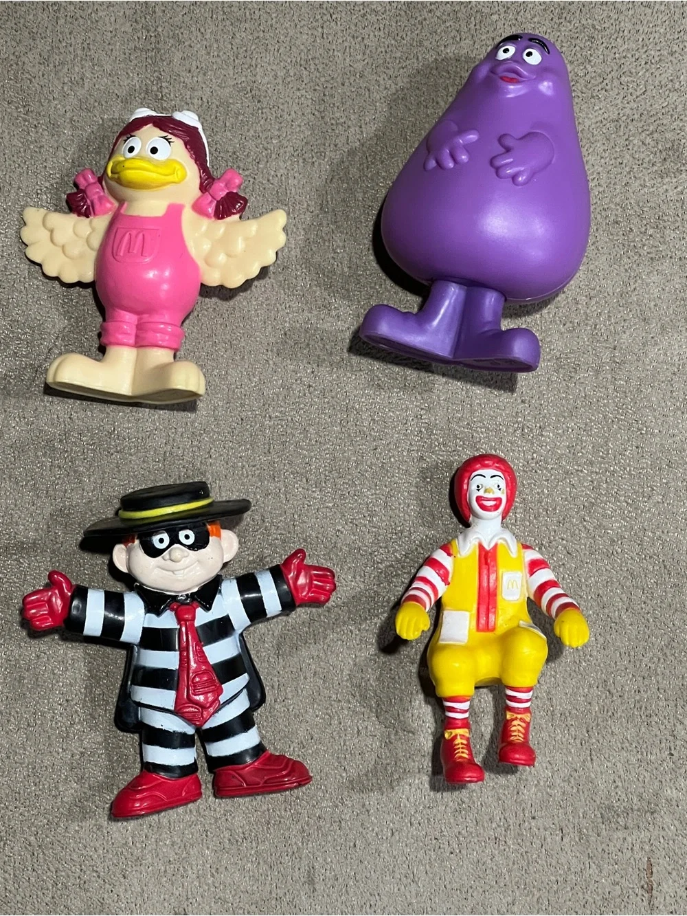 McDonald's Happy Meal Toys Grimace Hamburglar Birdie Ronald pvc figure vintage